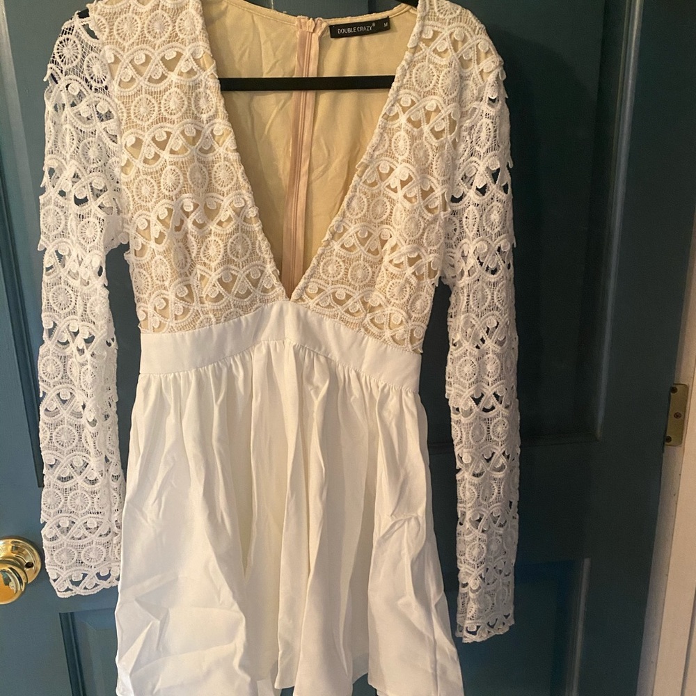 Deep V Neck Dress